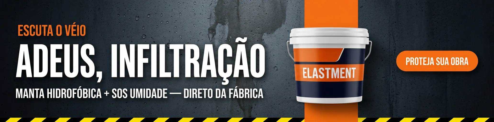 Escuta o Véio - Adeus infiltração: manta hidrofóbica e SOS Umidade Elastment