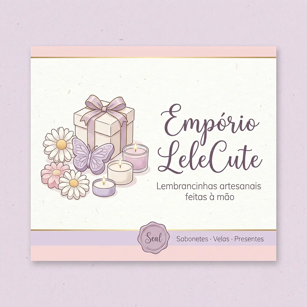 Empório LeleCute - Lembrancinhas artesanais: sabonetes, velas e presentes feitos à mão