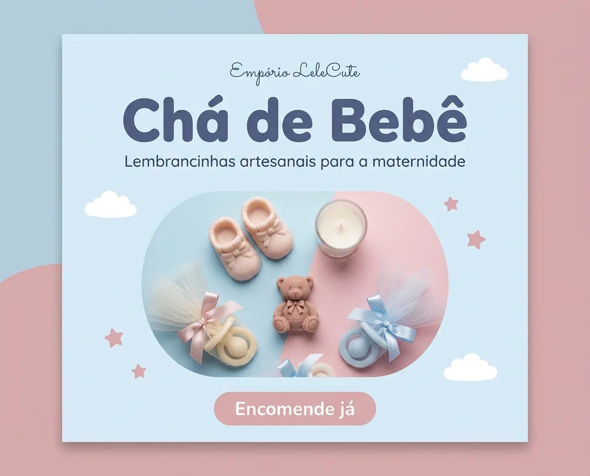Empório LeleCute - Lembrancinhas para Chá de Bebê, mimos artesanais para a maternidade